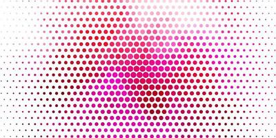 Light Pink vector texture with circles. Illustration with set of shining colorful abstract spheres. Pattern for business ads.