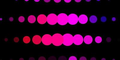 Dark Pink, Blue vector background with circles. Abstract decorative design in gradient style with bubbles. Design for your commercials.