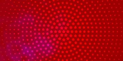 Light Pink, Red vector pattern with abstract stars. Blur decorative design in simple style with stars. Design for your business promotion.