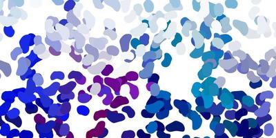 Light blue, red vector texture with memphis shapes.