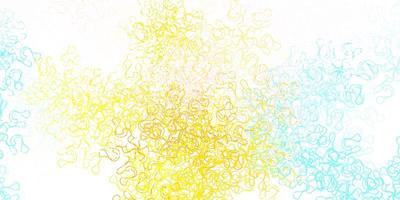 Light blue, yellow vector template with wry lines.
