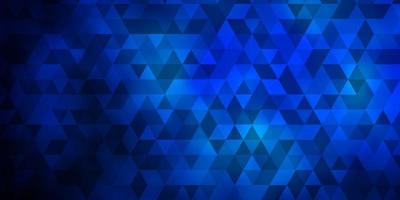 Dark BLUE vector backdrop with lines, triangles.