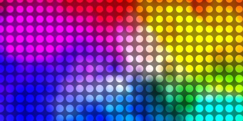 Light Multicolor vector template with circles. Glitter abstract illustration with colorful drops. New template for your brand book.