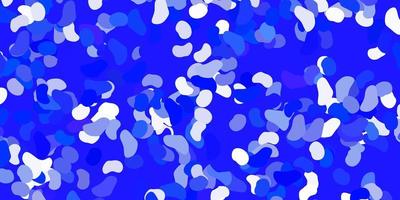 Light blue vector texture with memphis shapes.