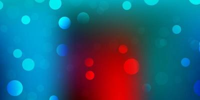 Light blue, red vector background with random forms.