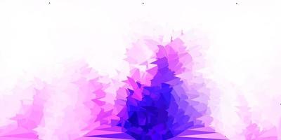 patrón de mosaico de triángulo vector púrpura claro, rosa.