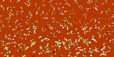 Light green, yellow vector background with random forms.