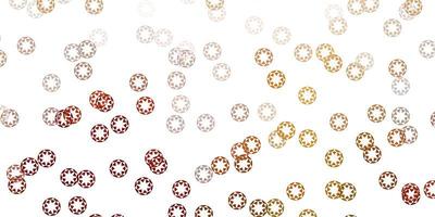 Light green, yellow vector template with circles.