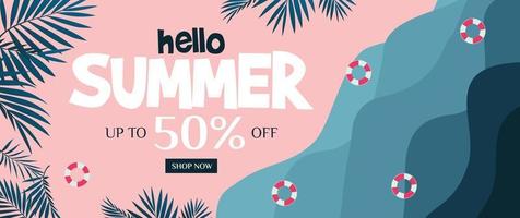 Colourful summer sale promotional background vector