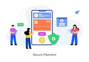 Secure Online Payment vector