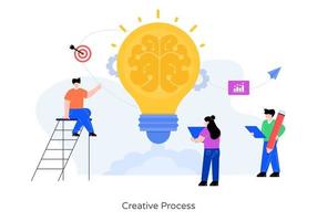 Creative Process Idea vector