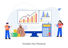 aumenta tus ingresos vector