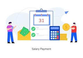 Trendy Salary Payment vector