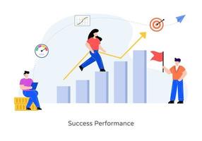 Success Performance And Targets vector