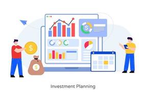 Investment Planning And Data Analysis vector