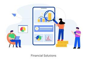 Mobile Financial Solution vector