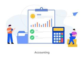 Budget Accounting Report vector