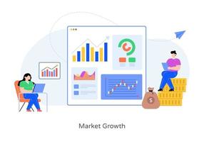 Market Growth and Analysis vector