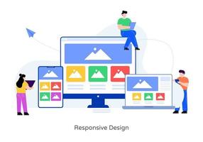 Responsive Layout Design vector