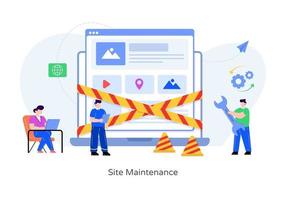 Site Maintenance and Management vector