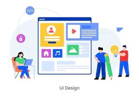 diseño web ui vector