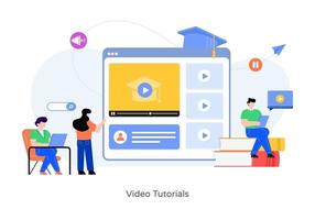 Video Tutorials and Lecture vector