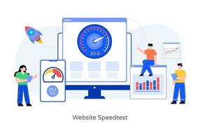 Website Speed Test vector