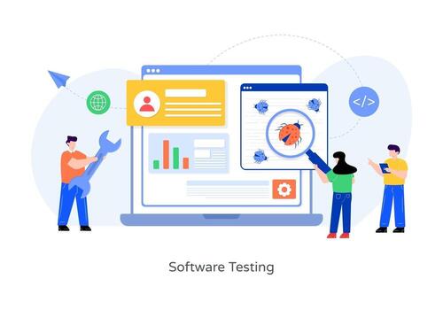 error de prueba de software vector