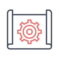 icono de implementación del proyecto vector