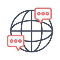 International Dialogue Icon vector