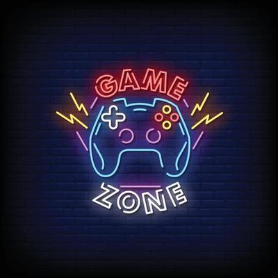 Customize and get this Abstract Neon Gaming Zone  Banner