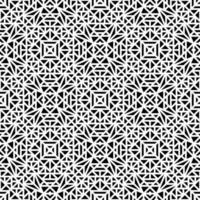 White seamless background with black geometric pattern vector