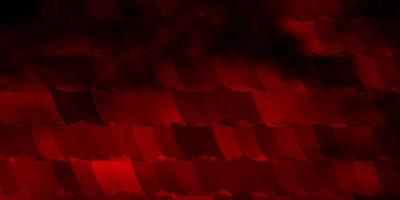 Dark Orange vector background with set of hexagons.
