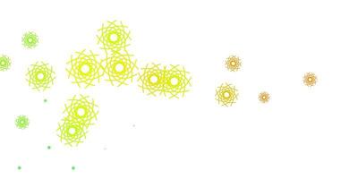 Light Green, Yellow vector template with abstract forms.