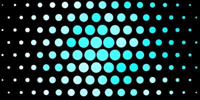 Dark BLUE vector texture with circles. Abstract decorative design in gradient style with bubbles. Pattern for wallpapers, curtains.