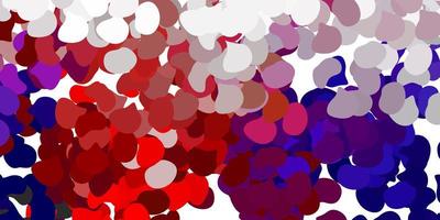 Light pink, yellow vector backdrop with chaotic shapes.
