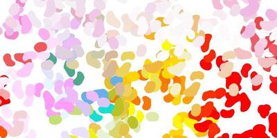 Light multicolor vector pattern with abstract shapes.