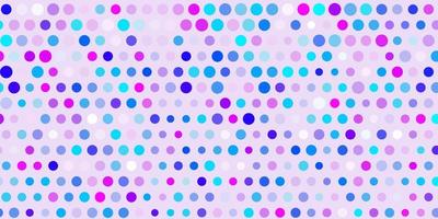 Light pink, blue vector layout with circle shapes.