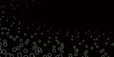Dark Blue, Green vector pattern with circles. Abstract illustration with colorful spots in nature style. Pattern for websites, landing pages.