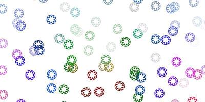 Light multicolor vector pattern with spheres.