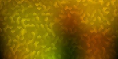textura de vector verde claro, amarillo con formas de memphis.