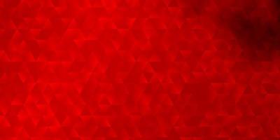 Light Red vector background with triangles.