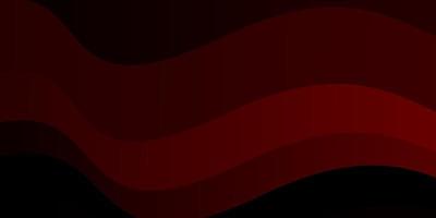 Dark Red vector background with curved lines. Gradient illustration in simple style with bows. Template for cellphones.