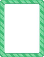 Empty diagonal stripes frame banner template vector