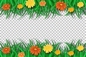 Flower frame template vector