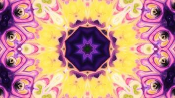 Abstract Colorful Symmetric and Hypnotic Kaleidoscope Movement video