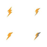 Set Lightning  Logo Template vector symbol