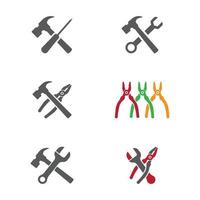 Set Service Tools vector icon illustration design template