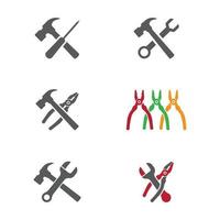 Set Service Tools vector icon illustration design template