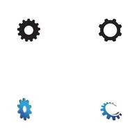 Set Gear Logo Template vector icon illustration design